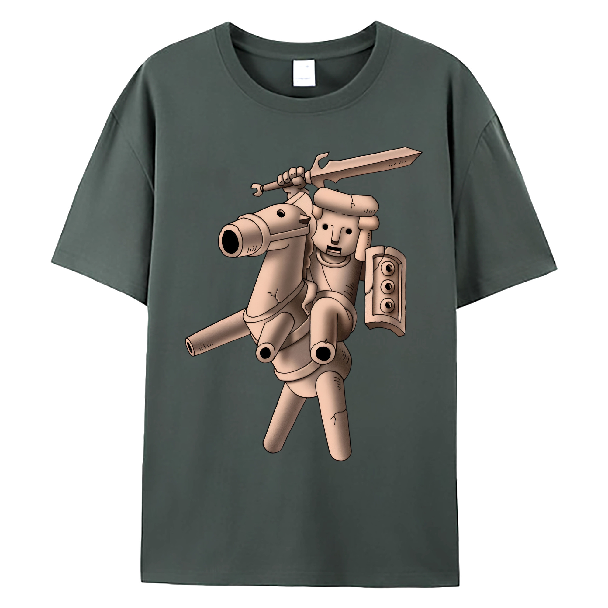 （画像用） ドラゴンクエスト Doragon Kuesuto Dragon Quest 綿100％ メンズ半袖Tシャツ｜肌触りやわらか＆通気性